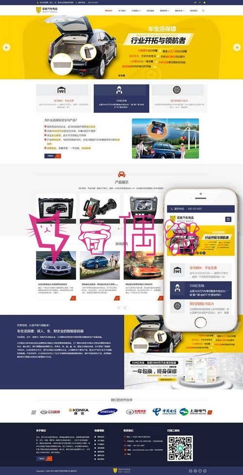 织梦dedecms响应式汽车用品配件类网站织梦模板(自适应手机端)+PC+wap+利于SEO优化