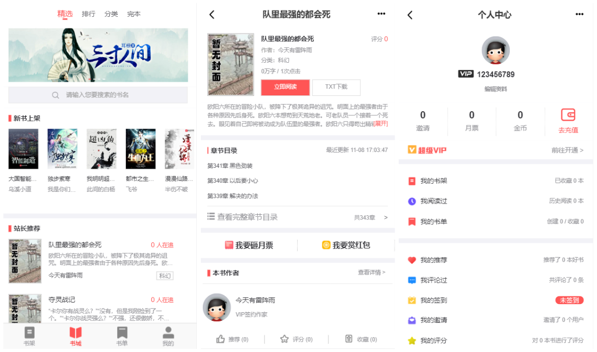 亲测|PT小说聚合源码含会员、收费机制源码下载