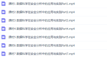 安全|白帽子|数据科学在安全分析中的应用与实践 共7课 ISC安全训练营课程
